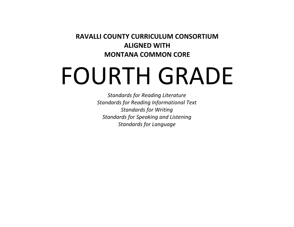 Ravalli County Curriculum Consortium