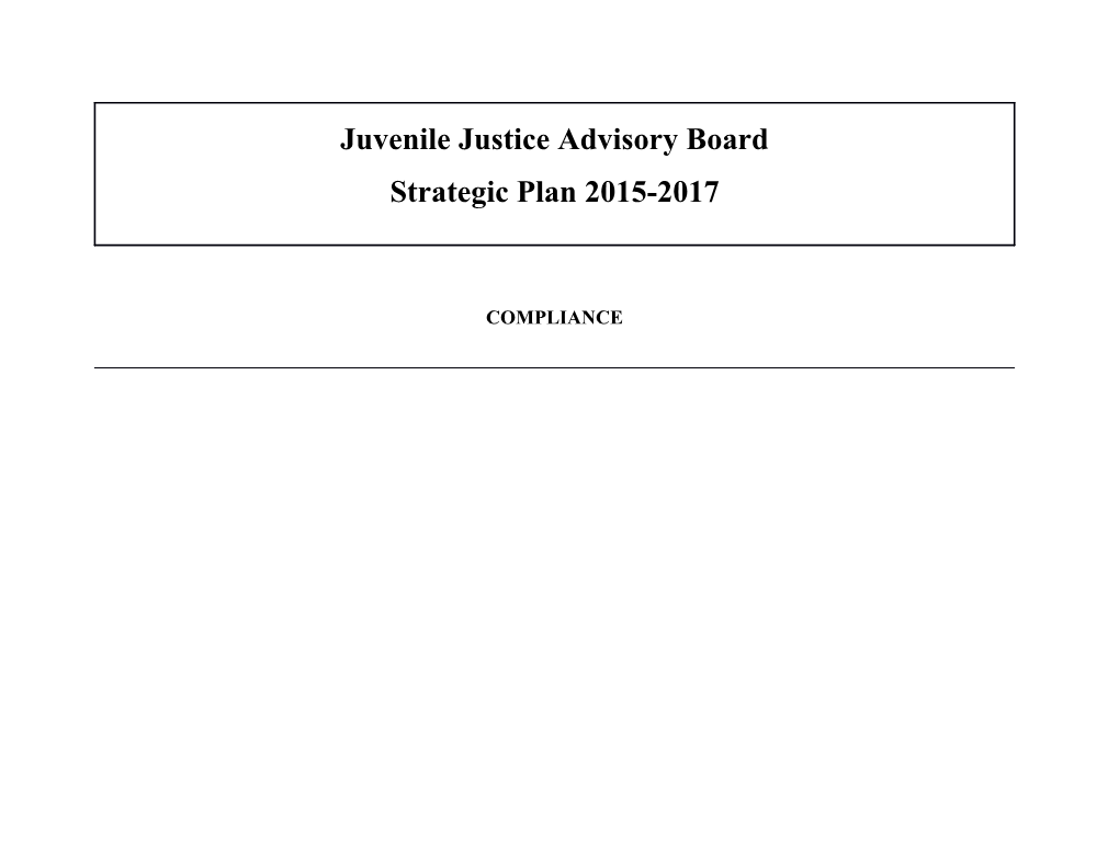 JJAB Strategic Plan 2015-2017