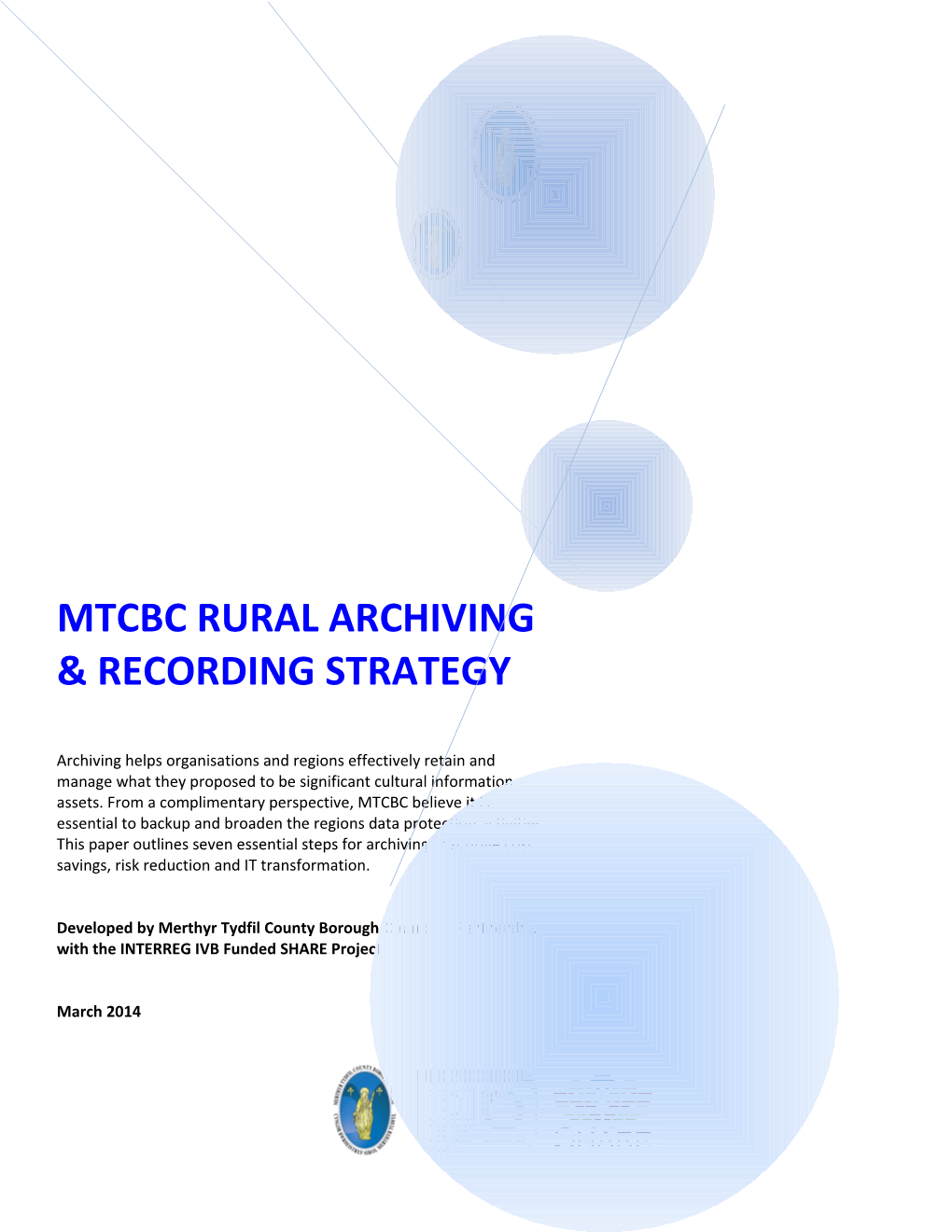 Mtcbc Rural Archiving & Recording Strategy