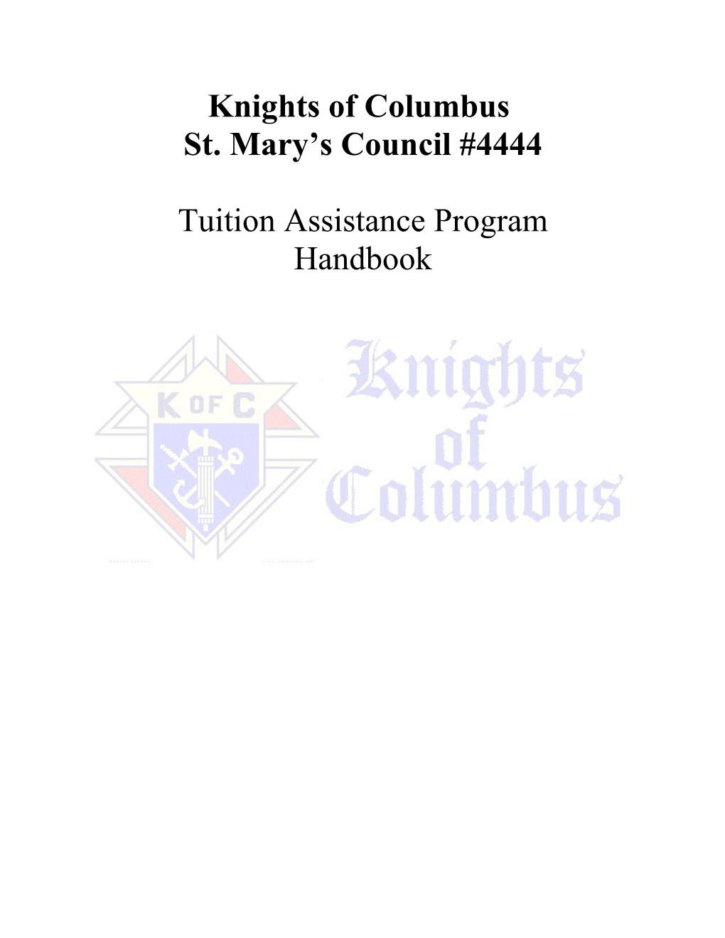 Knights of Columbus Council 4444