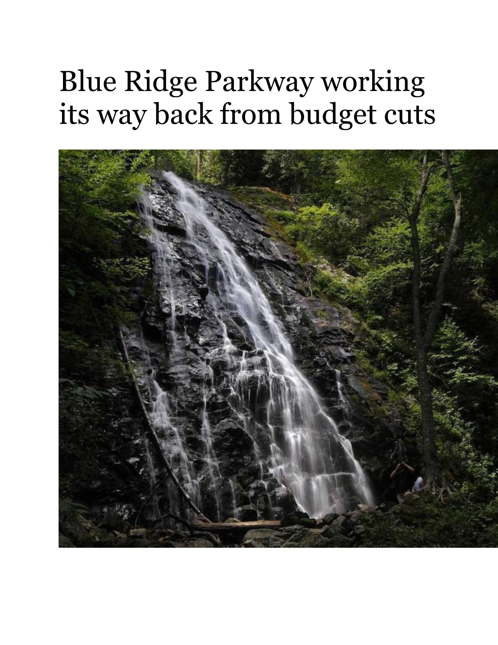 Blue Ridge Parkway Working Its Way Back from Budget Cuts