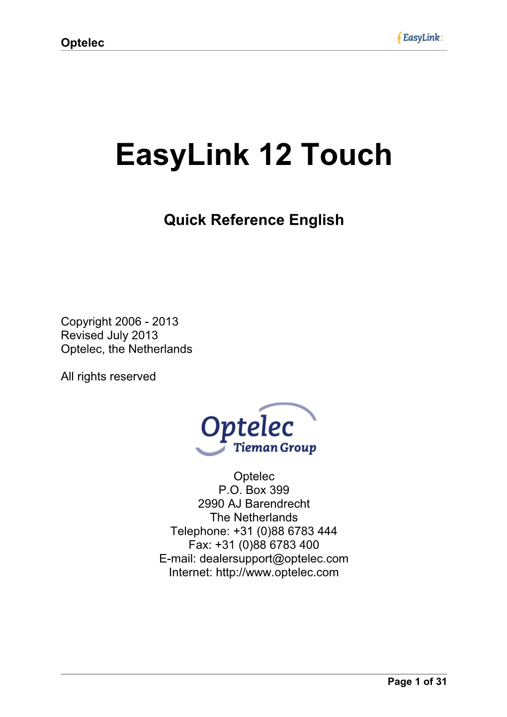 Easylink 12 Touch