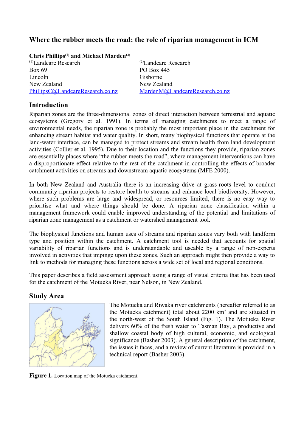 Where the Rubber Meets the Road: the Role of Riparian Management in ICM