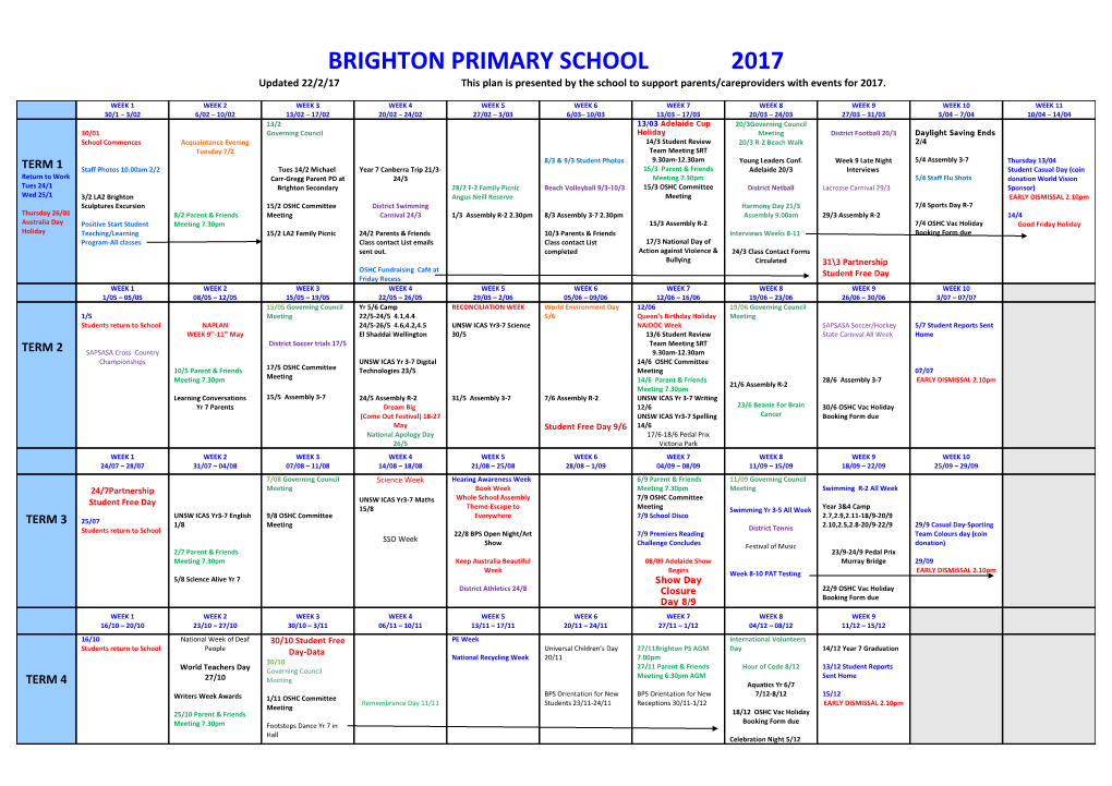Brighton Primary School 2017