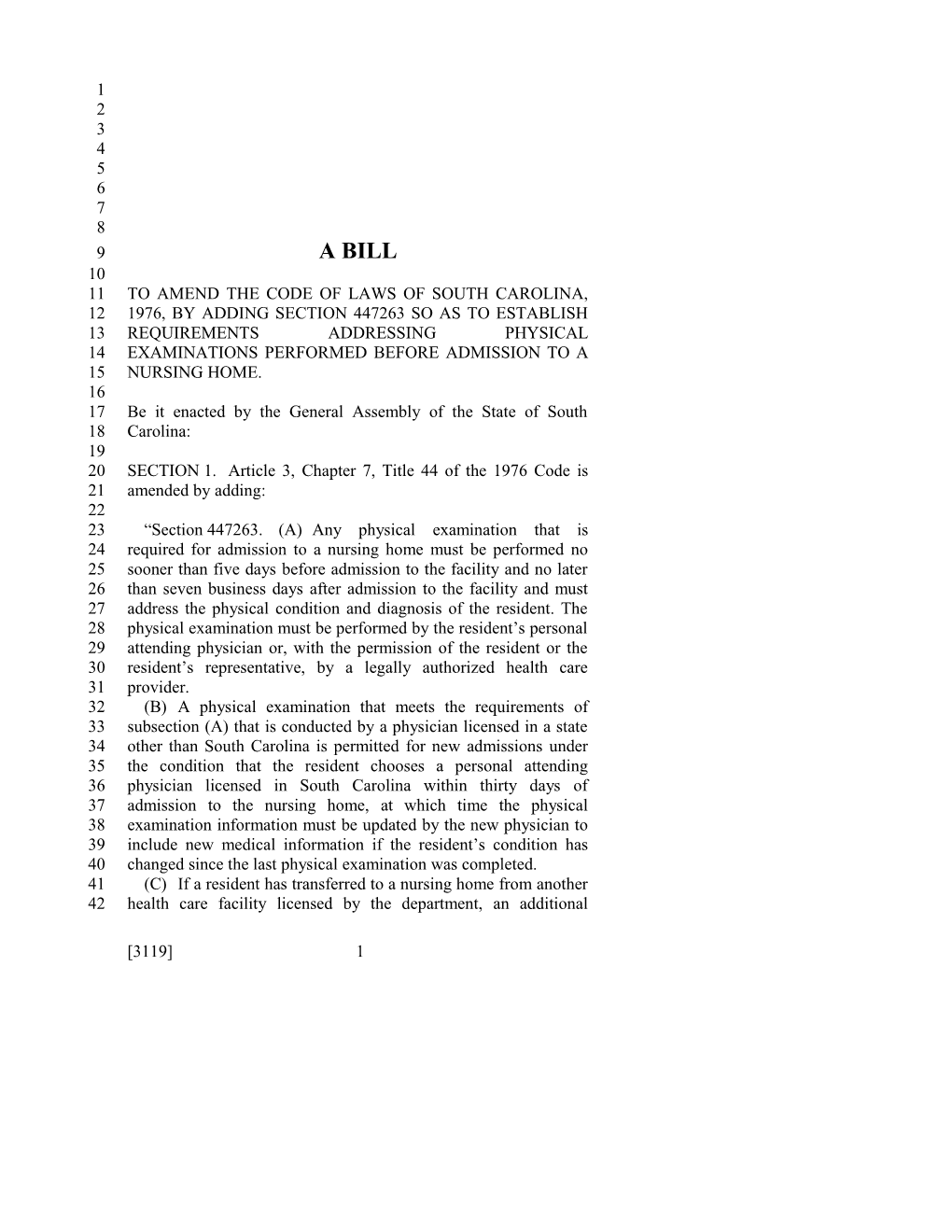 2017-2018 Bill 3119 Text of Previous Version (Dec. 15, 2016) - South Carolina Legislature Online