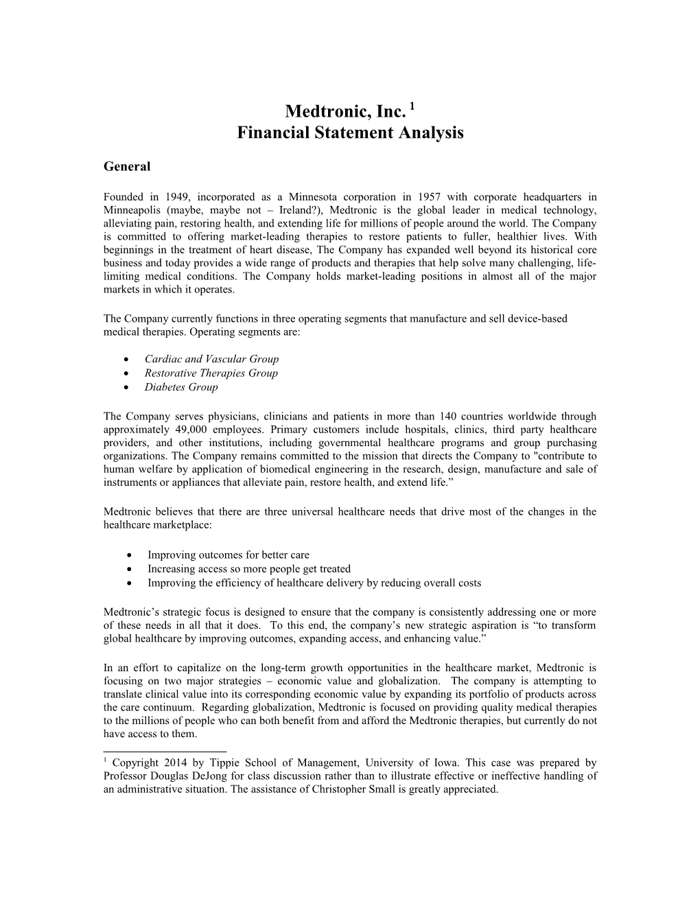 Financial Statement Analysis