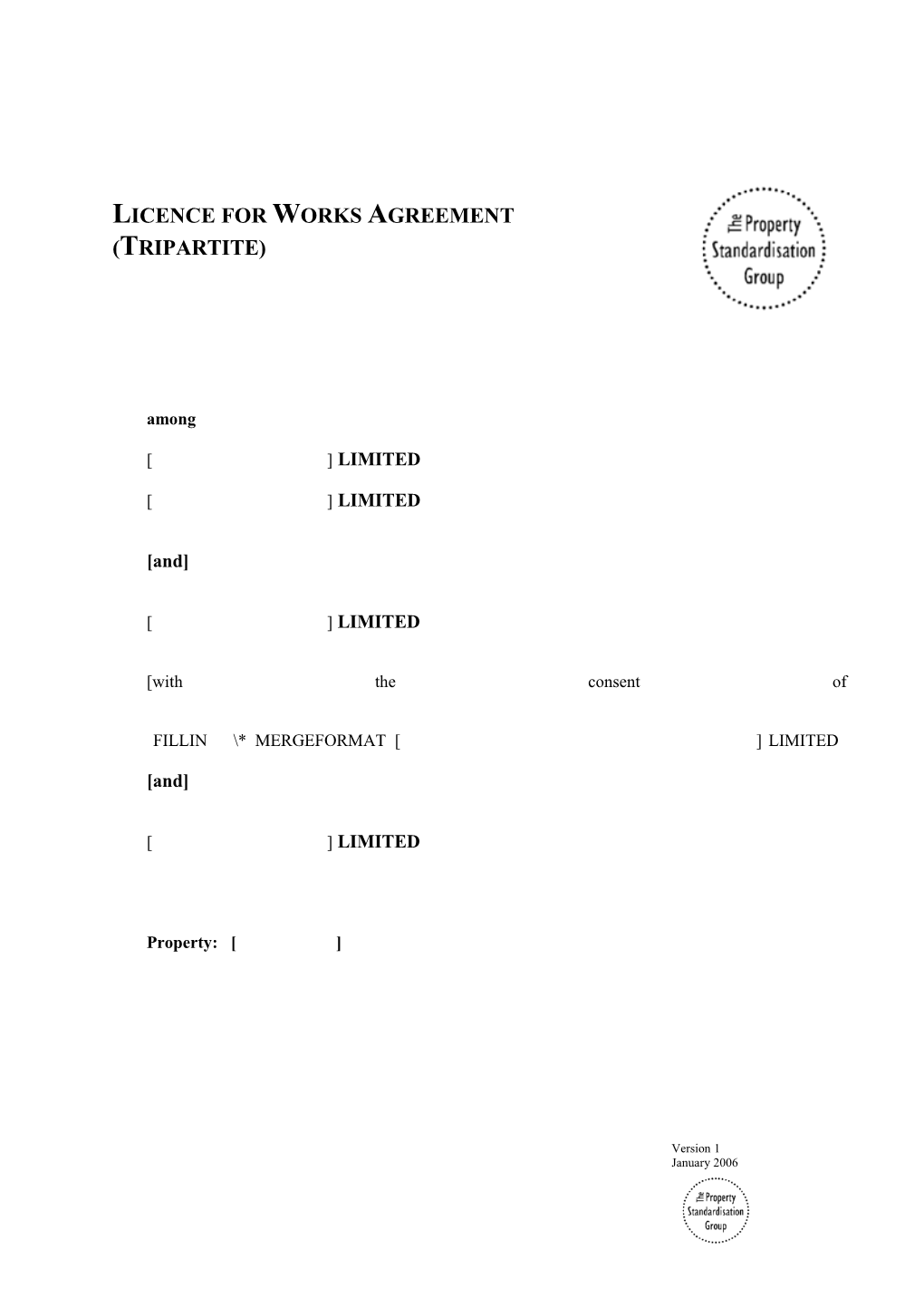 AS(M1)Tripartite Licence for Works Version 6