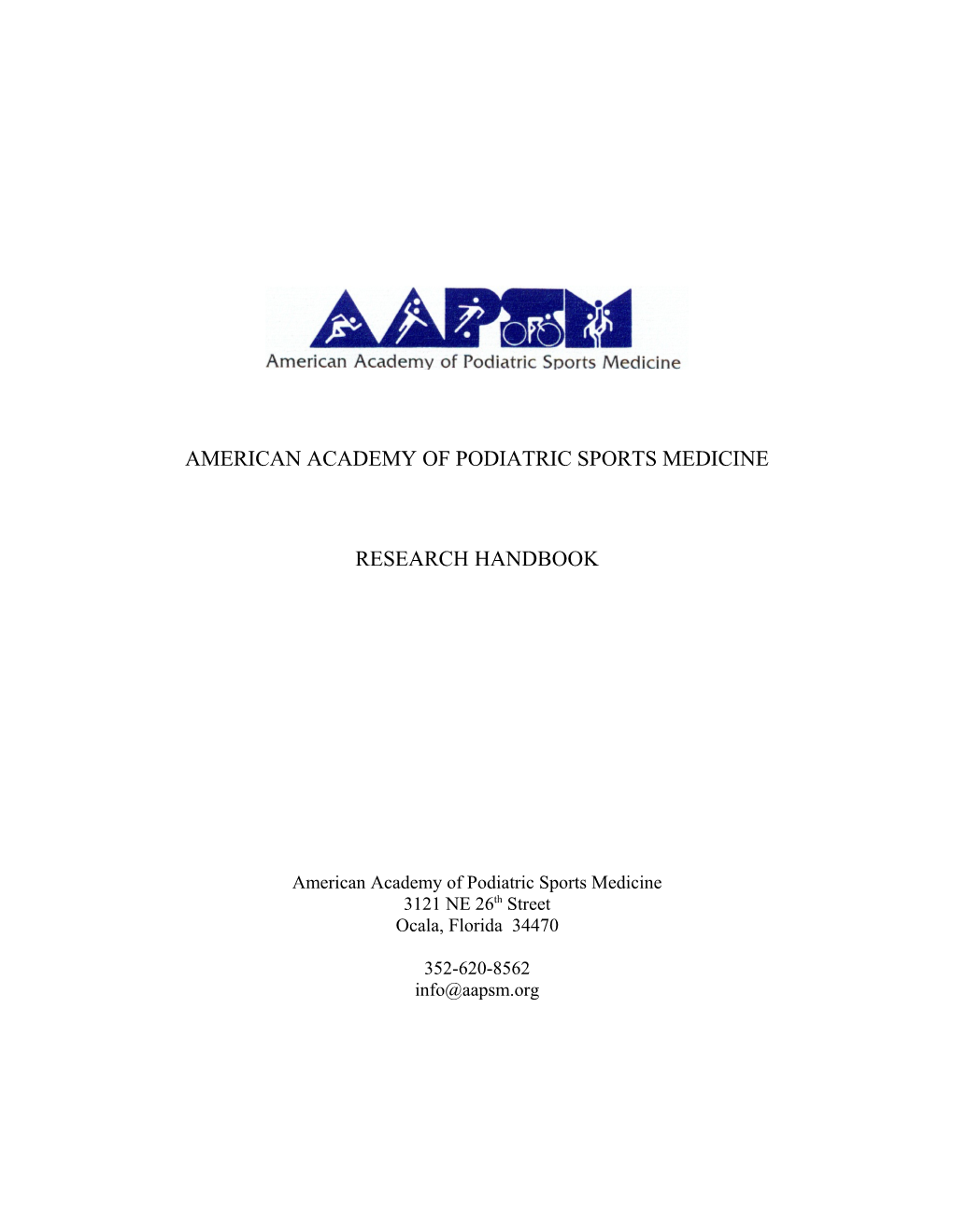 American Academy of Podiatric Sports Medicine