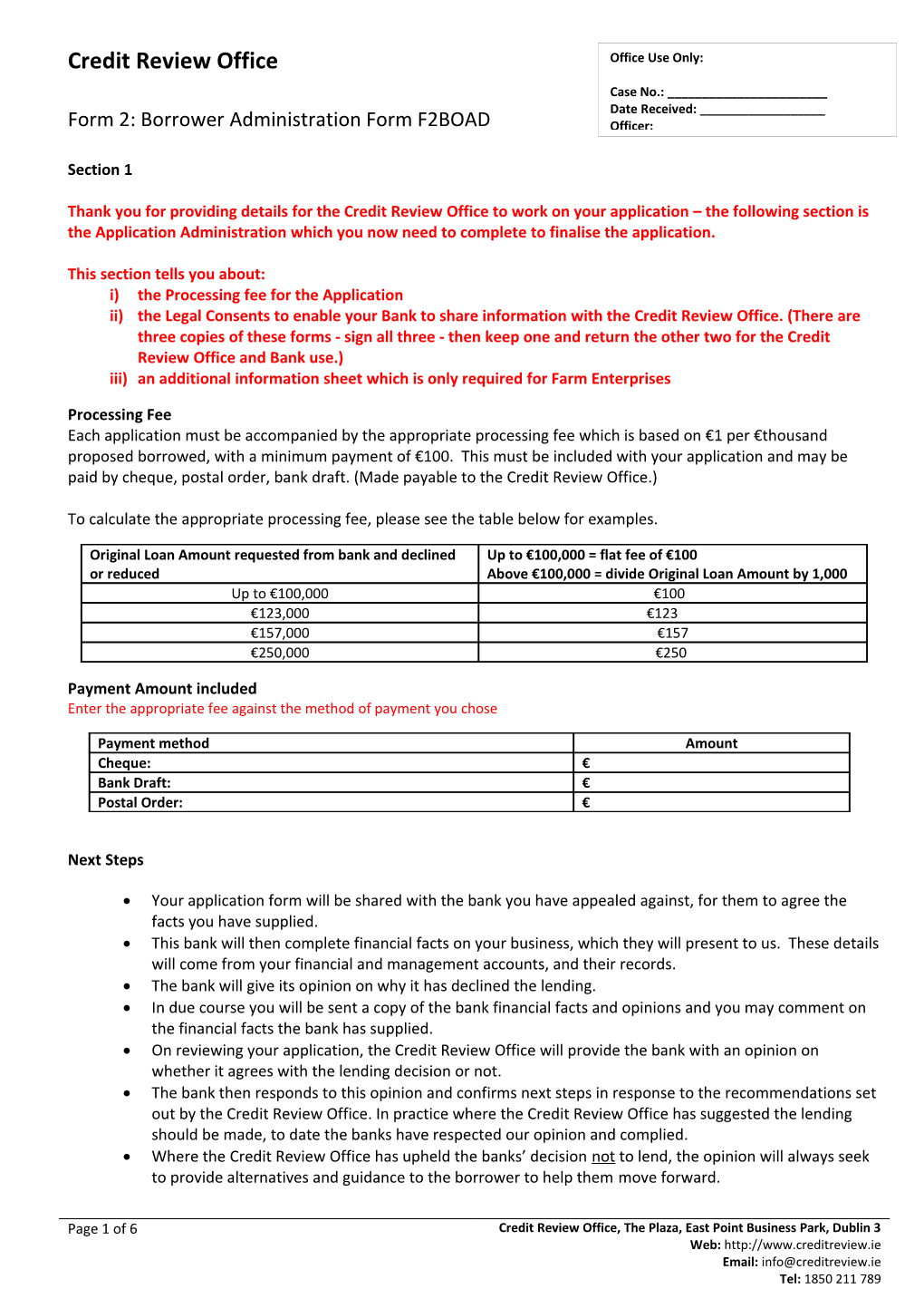 Employment Subsidy Application Form