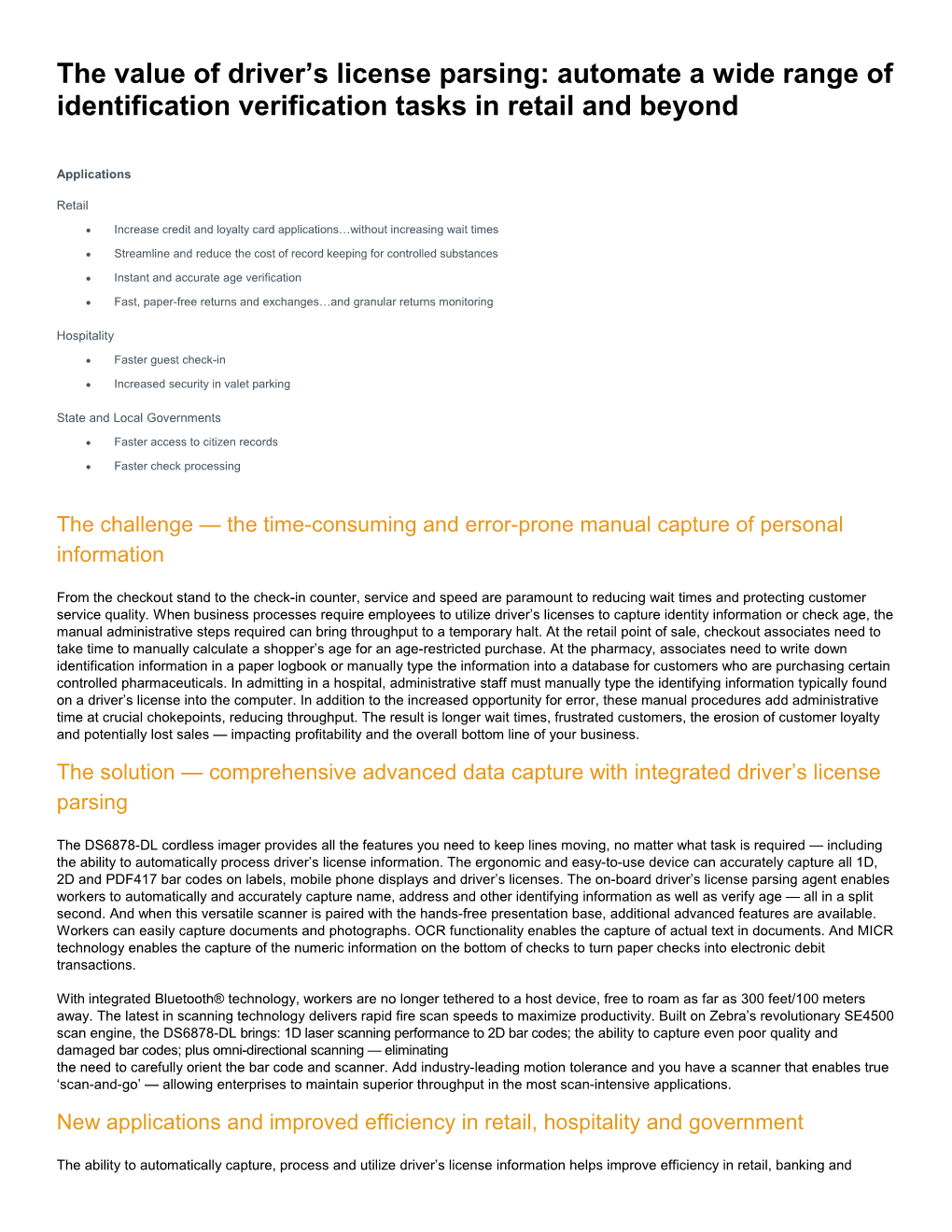 The Value of Driver S License Parsing: Automate a Wide Range of Identification Verification