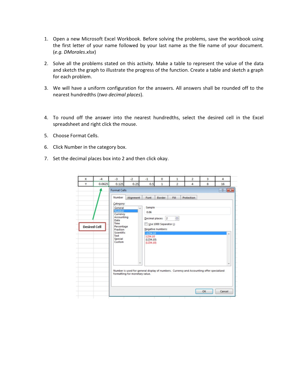 Activity Title: Solve Word Problems in Exponential Functions Using Microsoft Excel