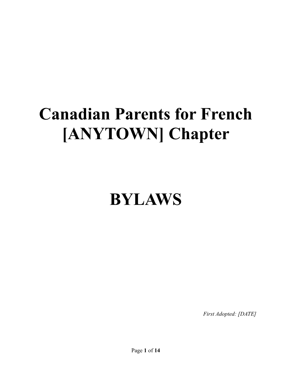 Canadian Parents for French