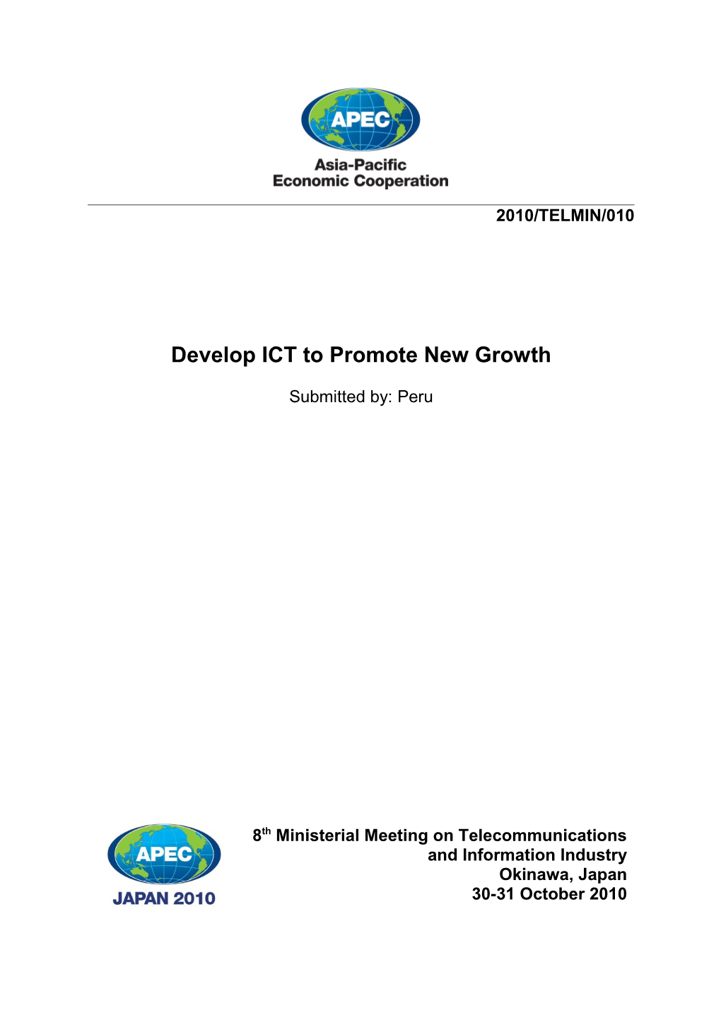 Develop ICT to Promote New Growth