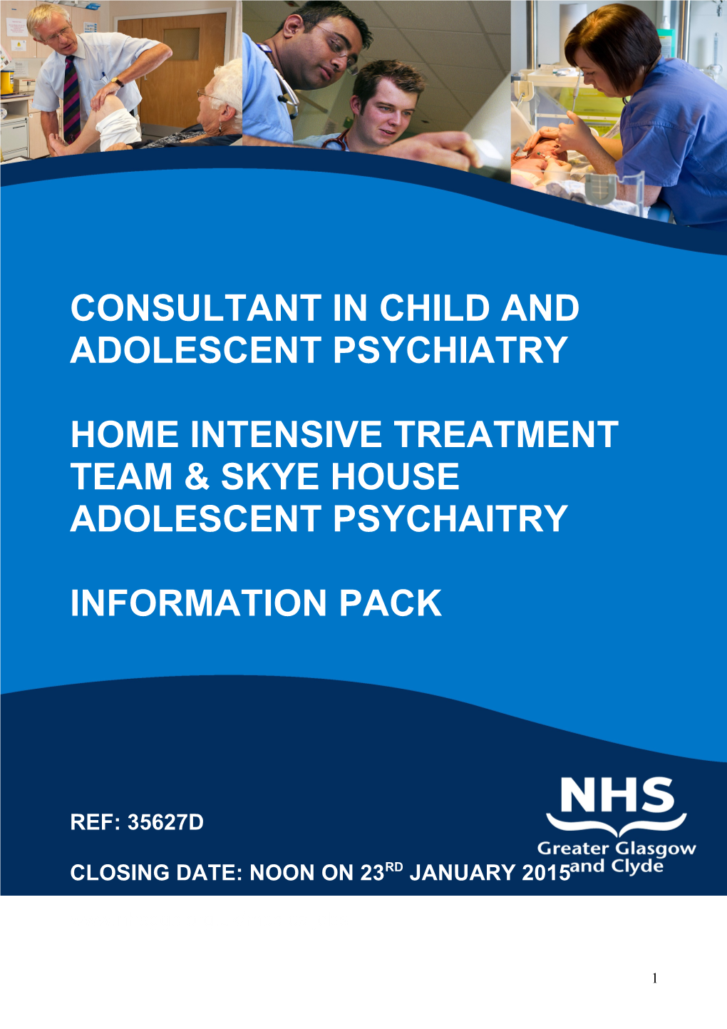 CONSULTANT in Child and Adolescent Psychiatry