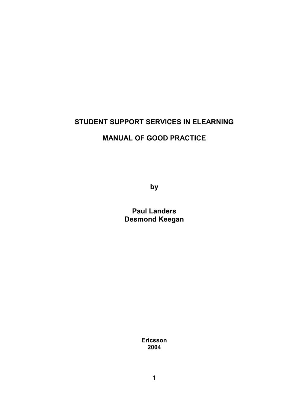 Student Support Services in Elearning