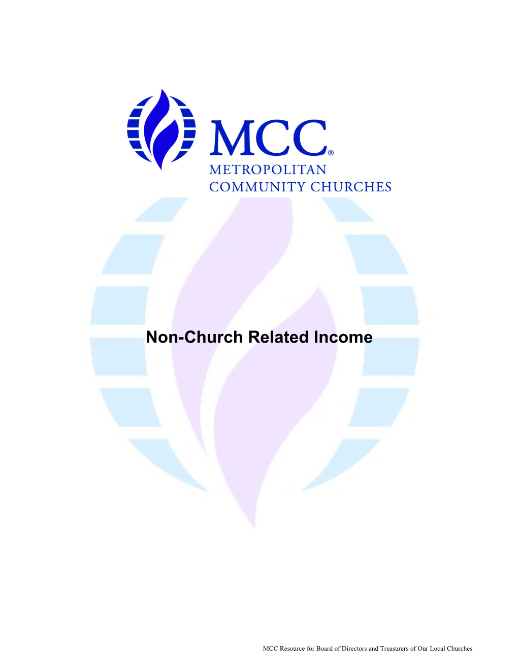 Non-Church Related Income