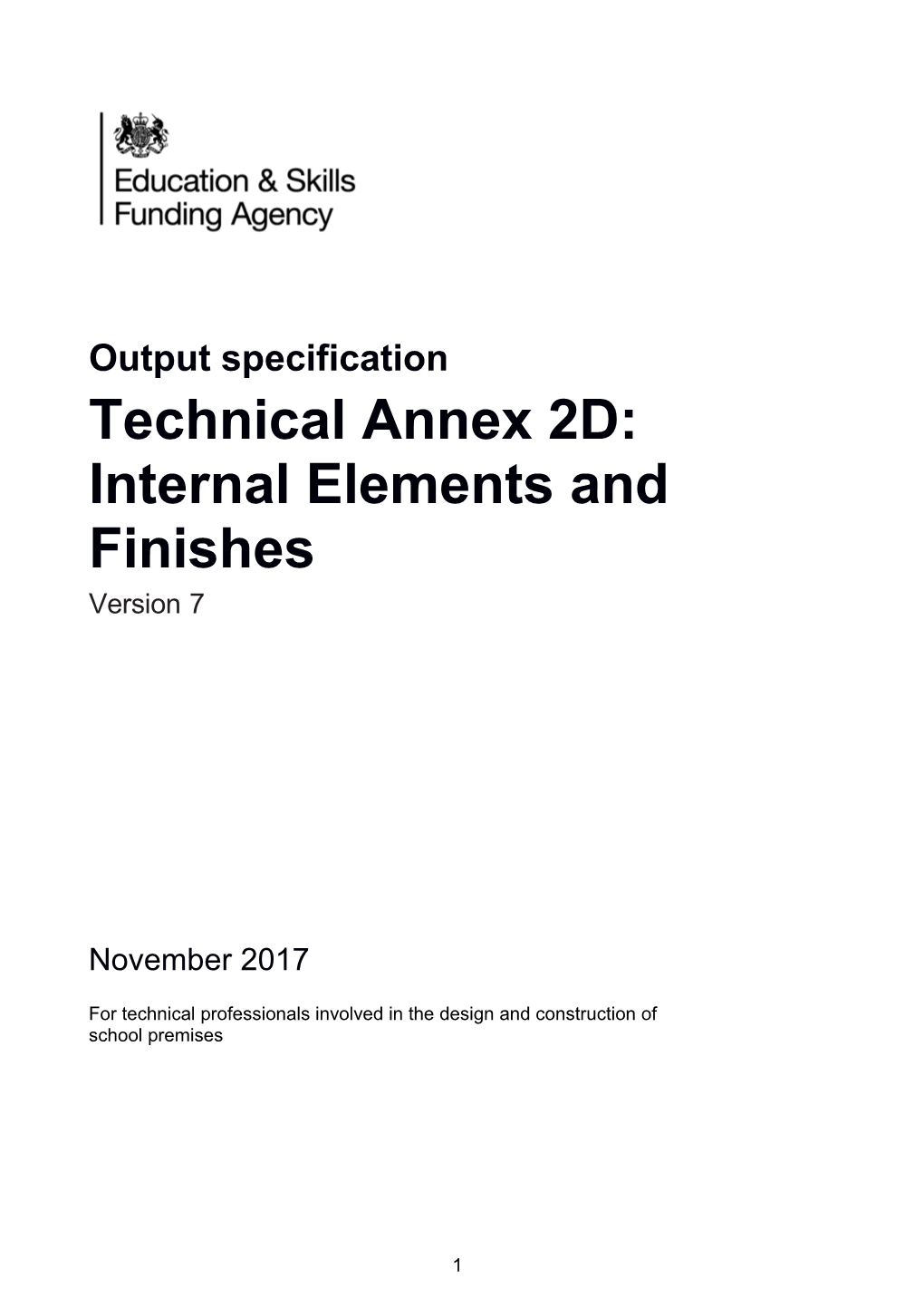 Annex 2D Int Elements and Finishes