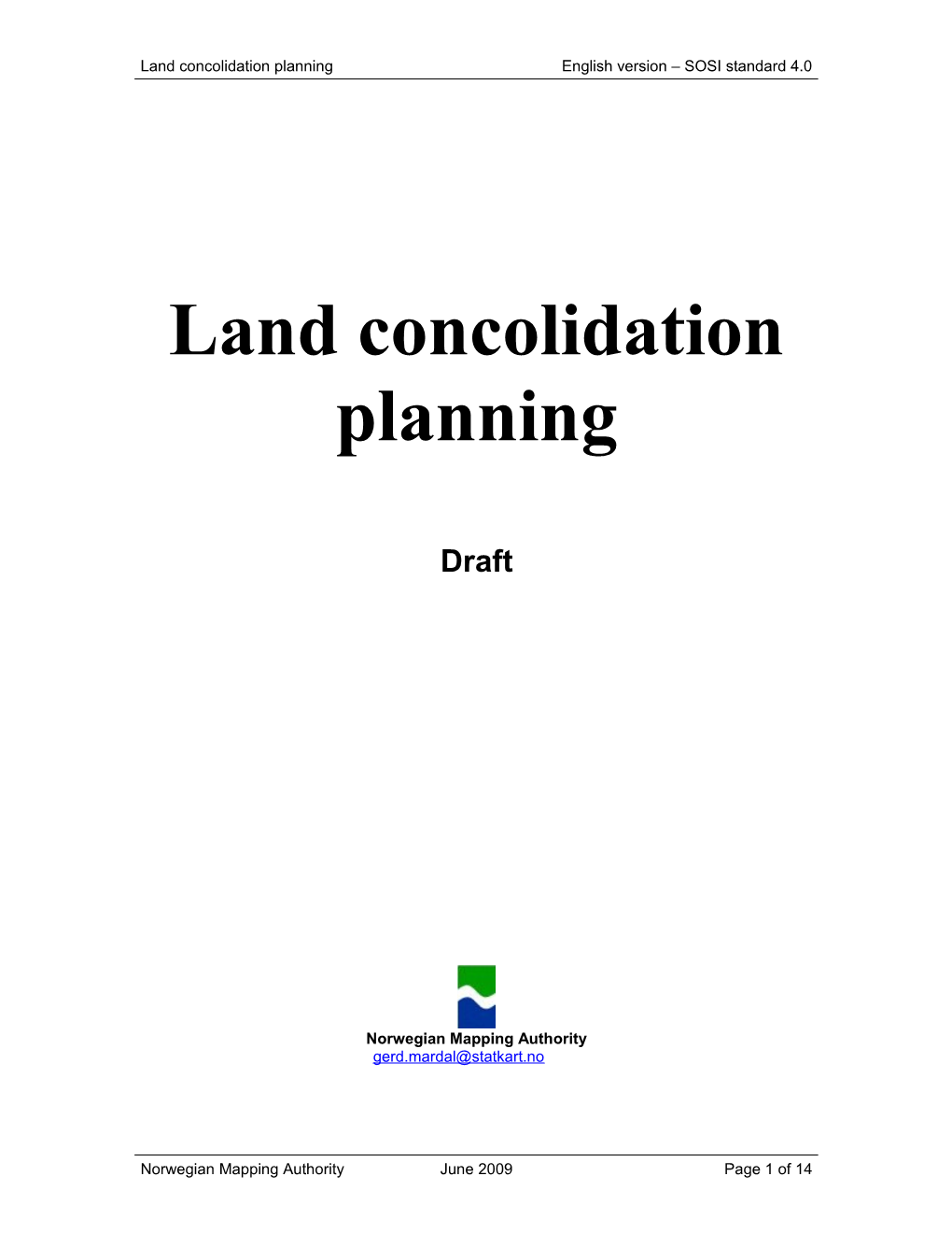 Land Concolidation Planning