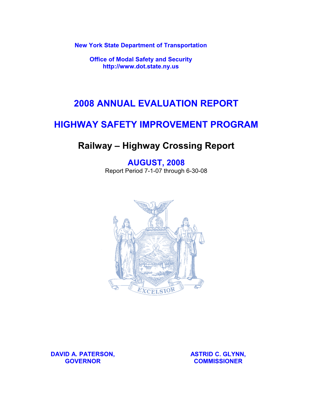New York State Highway-Rail Grade Crossing Program