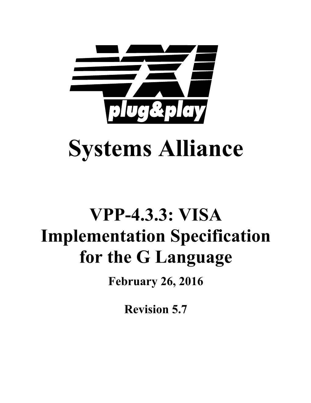 VISA Implementation Specification for Labview