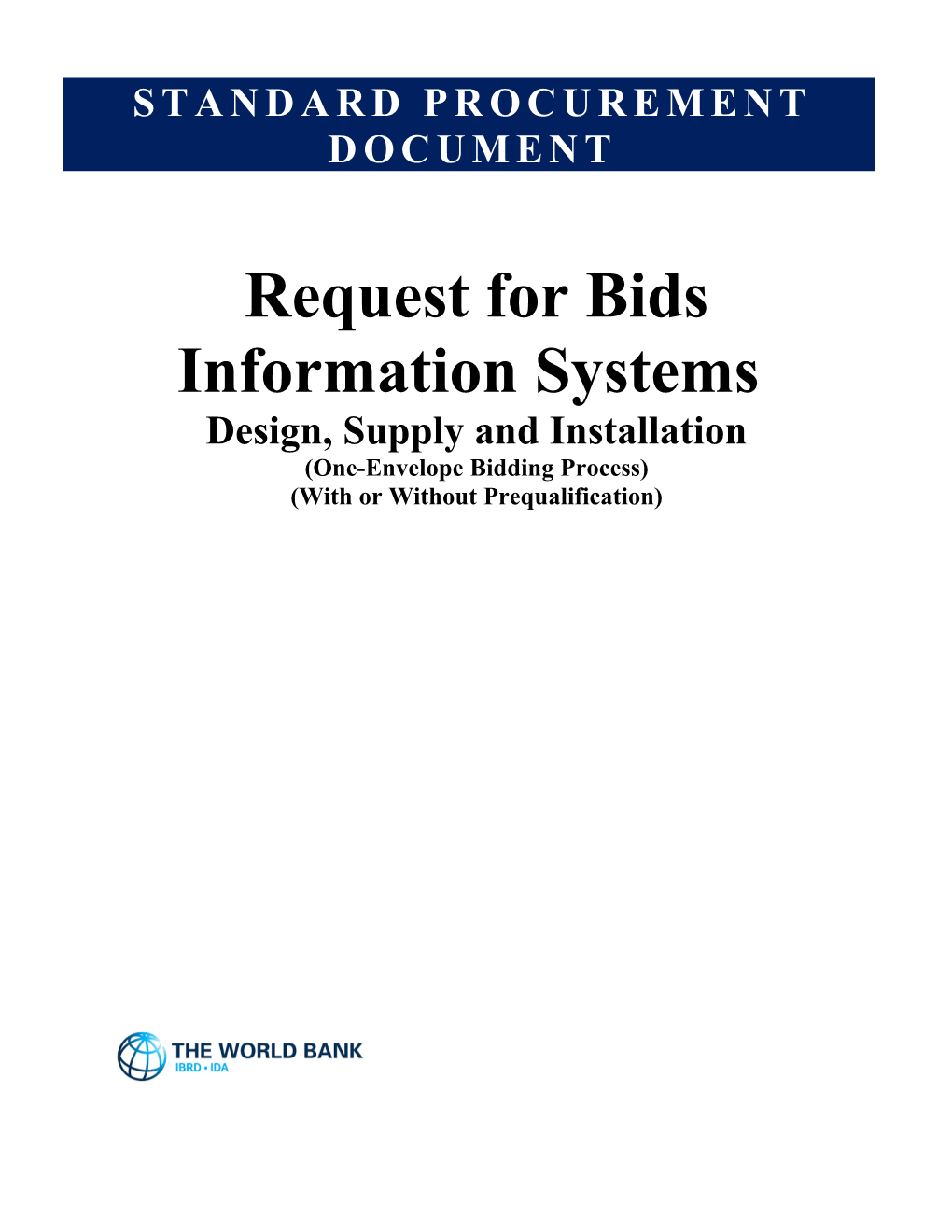 SPD Information Systems Single Stage