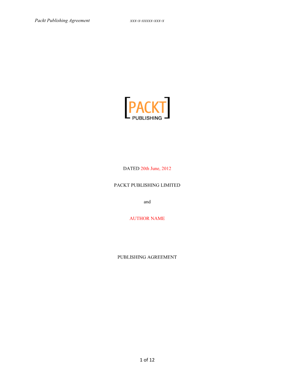 Packt Publishing Limited