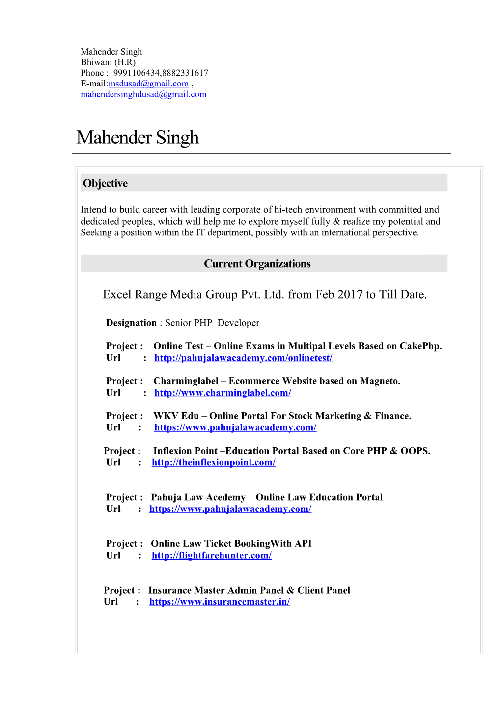 Mahender Singh