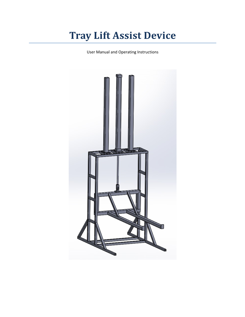 Tray Lift Assist Device