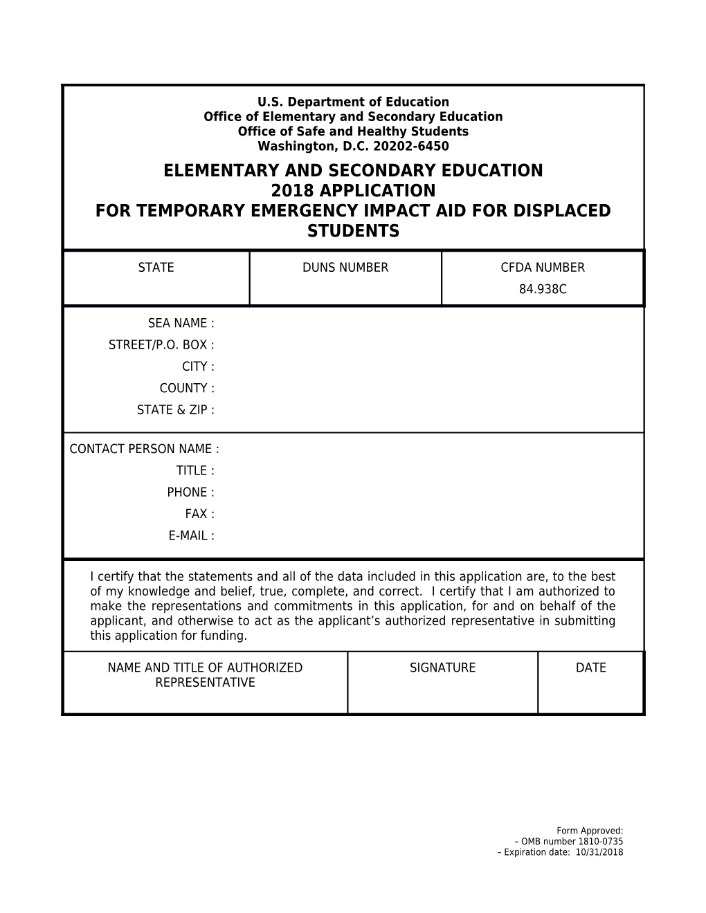 FY 2018 EIA SEA Application (MS Word)