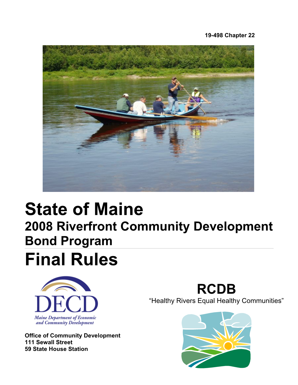 Maine Investment Trust Fund Rules for Application