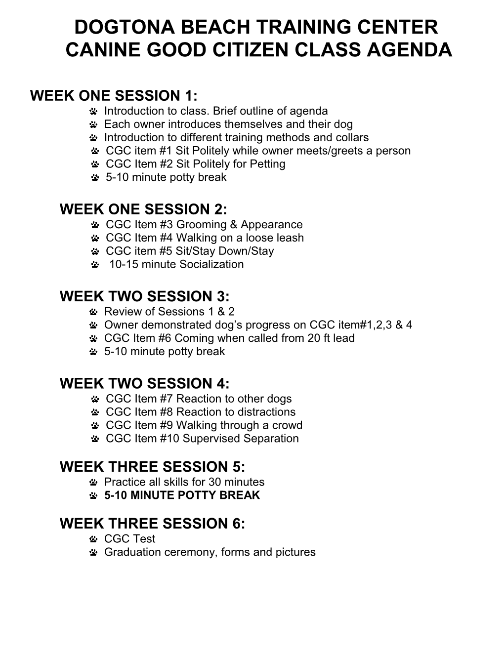 Week One Session 1
