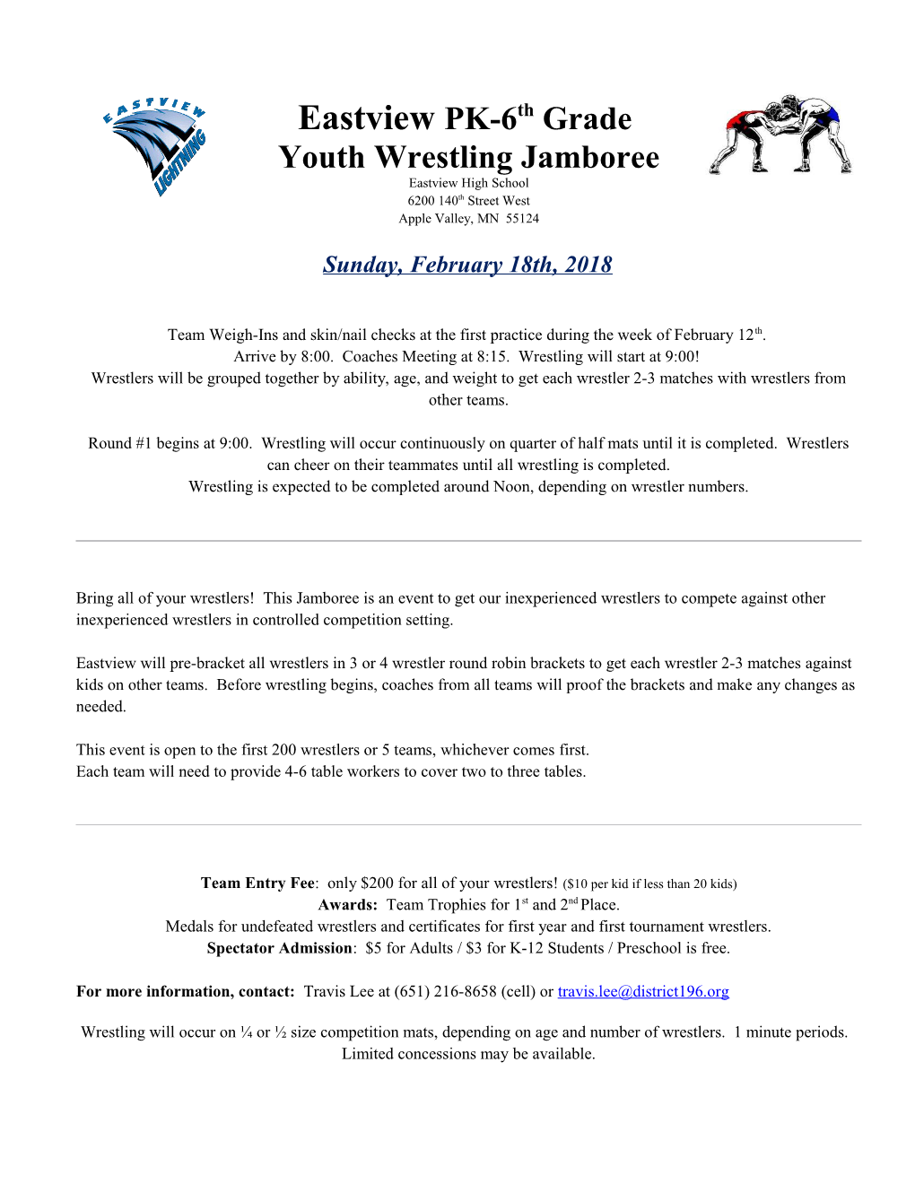 Youth Wrestling Jamboree