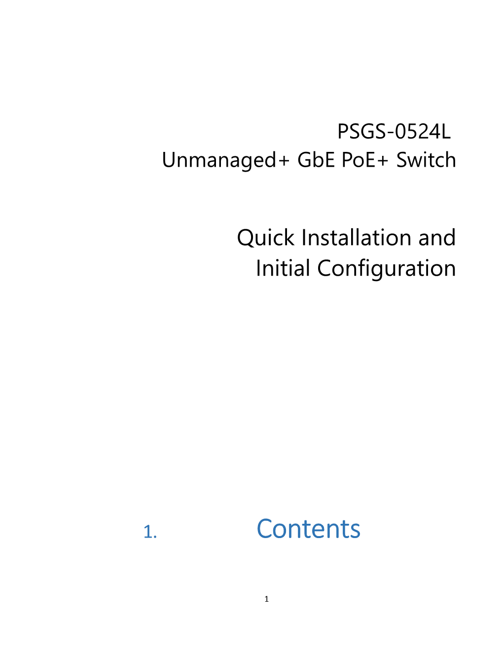 Unmanaged+ Gbepoe+ Switch