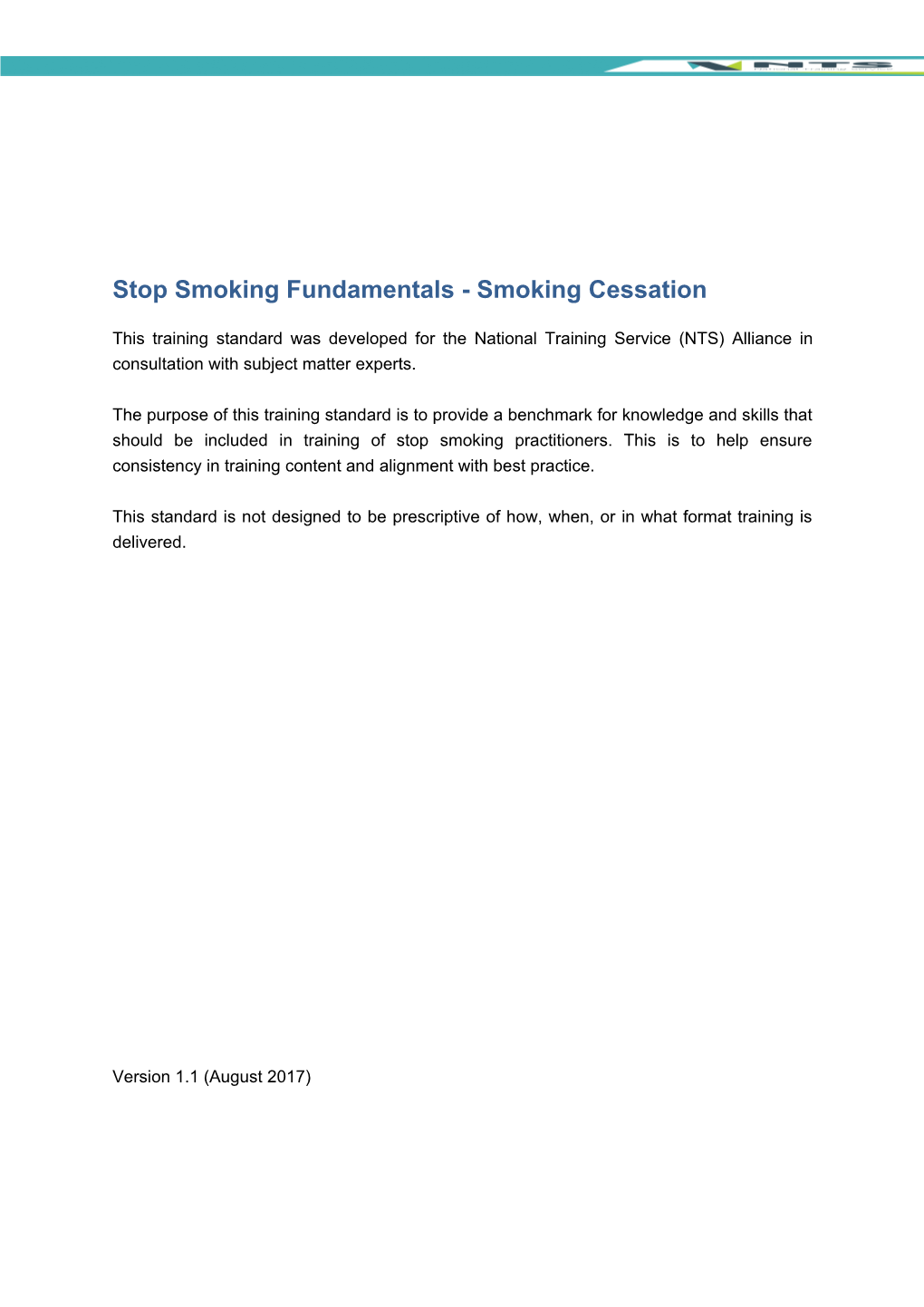 Stop Smoking Fundamentals - Smoking Cessation