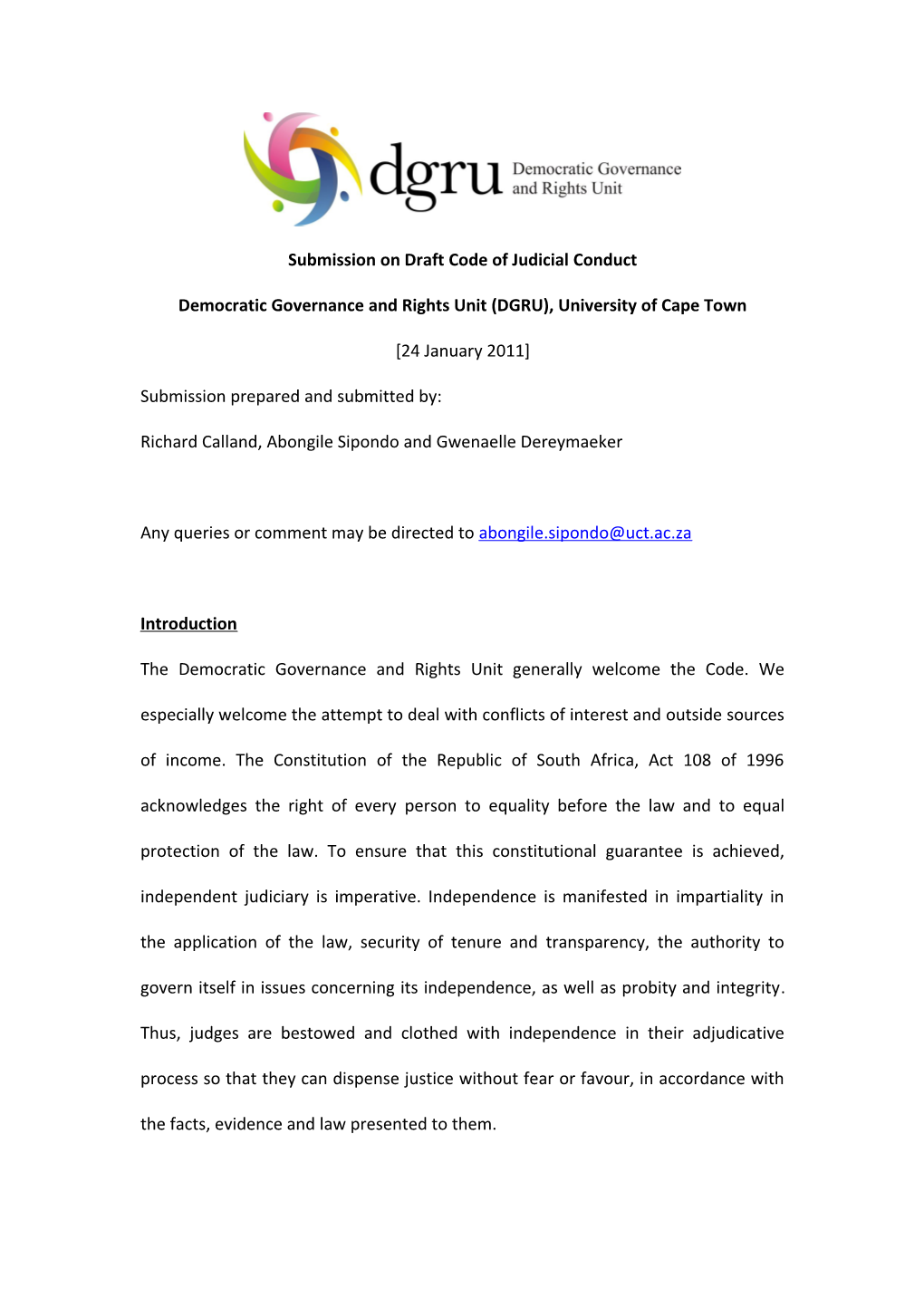 The Constitution of the Republic of South Africa, Act 108 of 1996 Acknowledges the Right