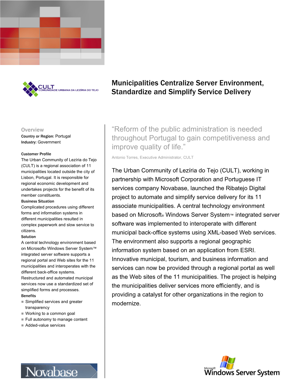 Municipalities Centralize Server Platform, Standardize and Simplify Service Delivery