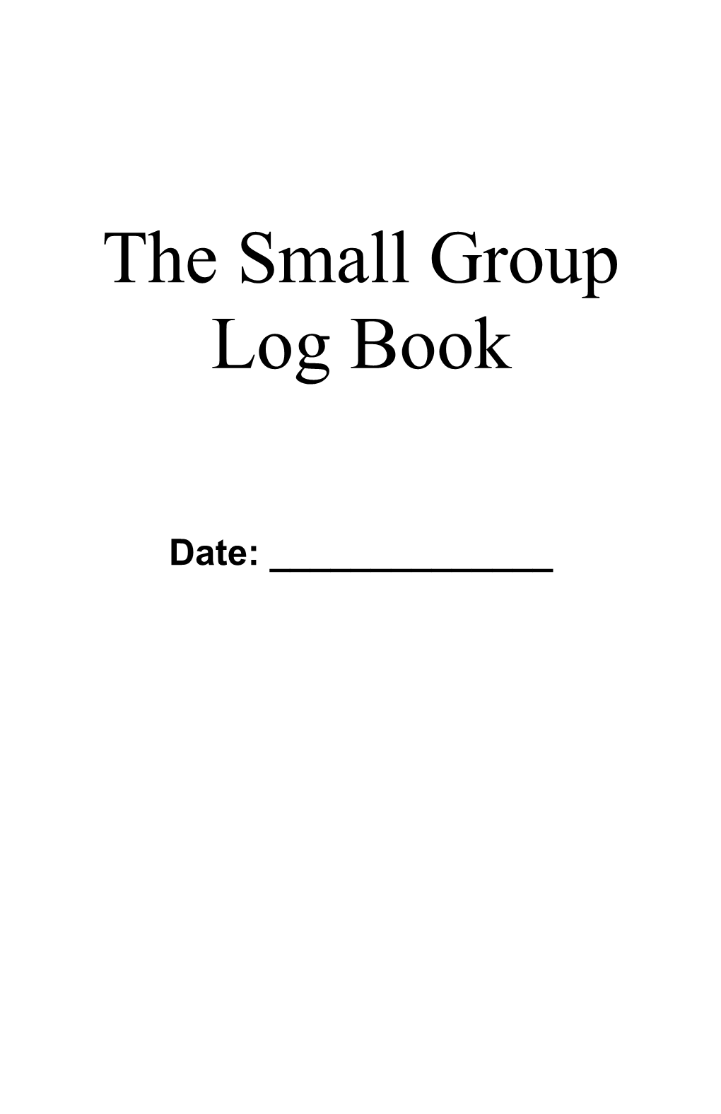 The Small Group