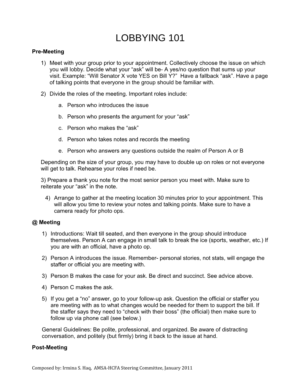 2)Divide the Roles of the Meeting. Important Roles Include