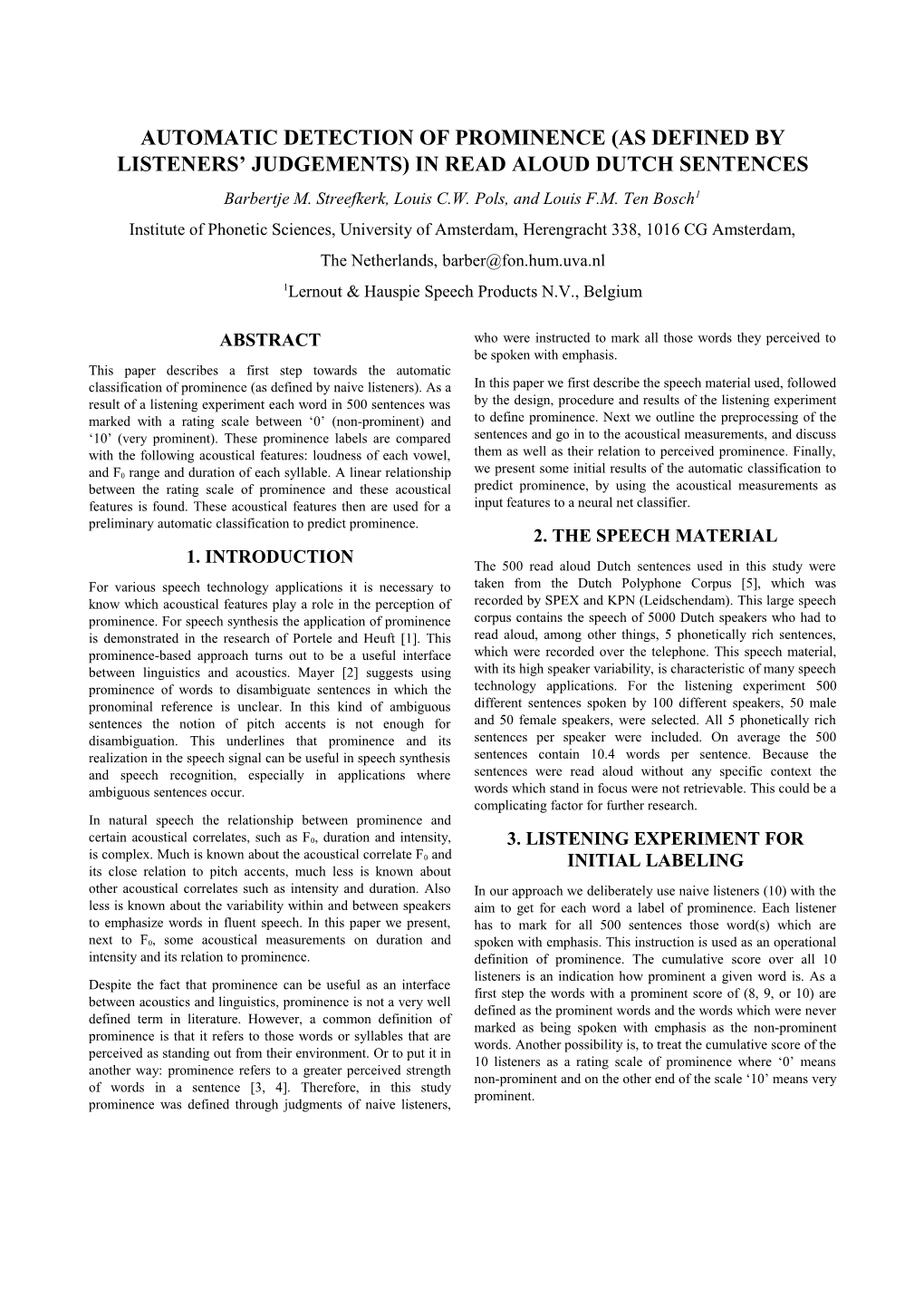 Instructions for Icslp96 Authors