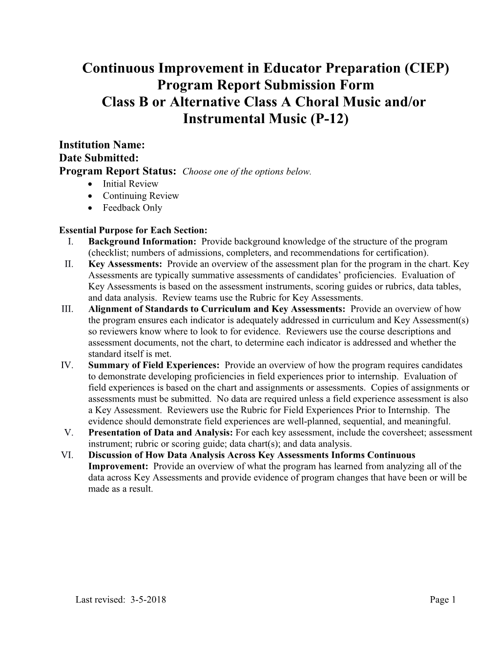 CIEP Template 32 Music-Choral and Instrumental