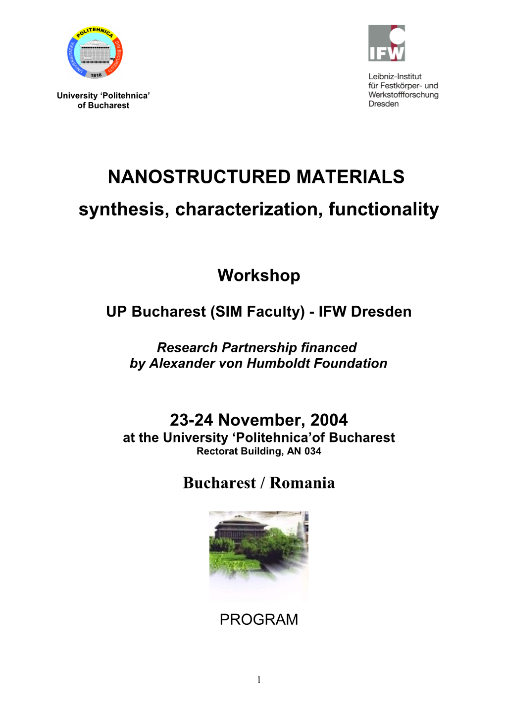 Nanostructured Materials