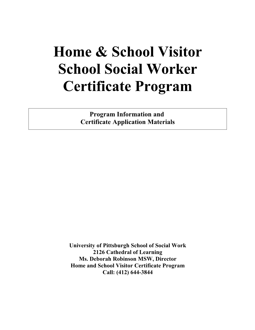 Home & School Visitor
