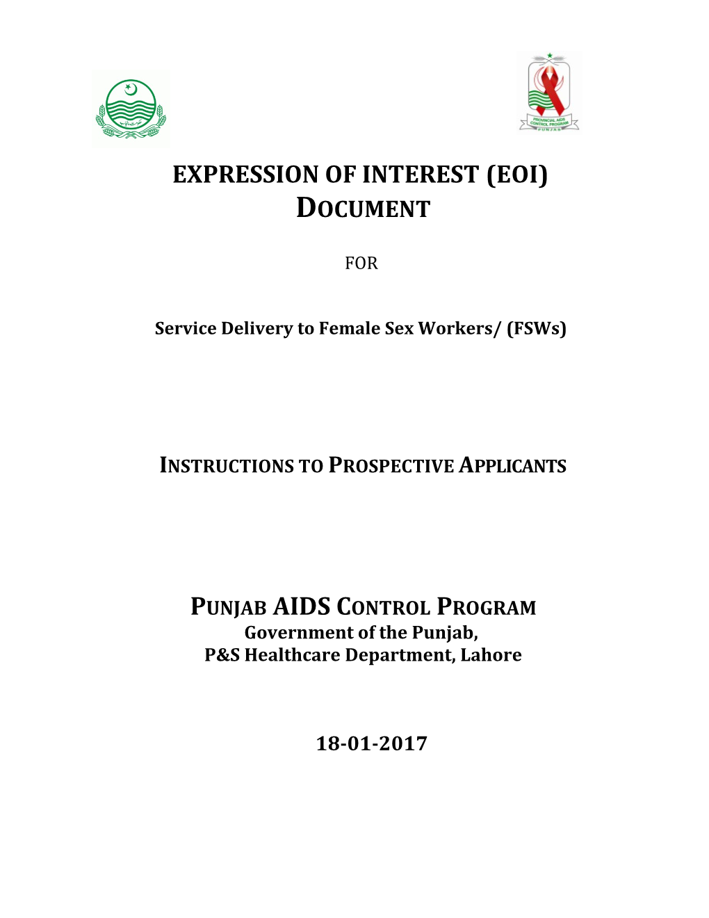 Service Delivery to Female Sex Workers/ (Fsws)