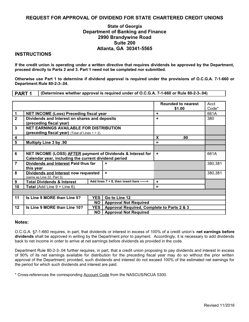 PART 2 INCOME and EXPENSE (Current Dividen Period Only)