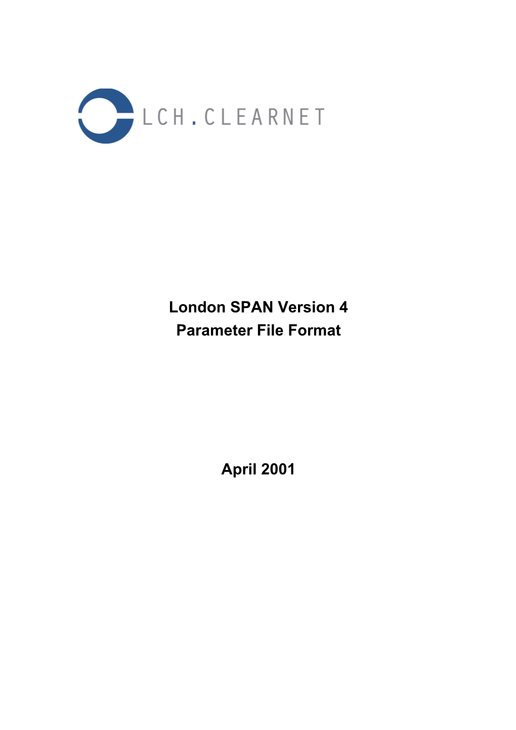 SPAN Version 4 Parameter File Format
