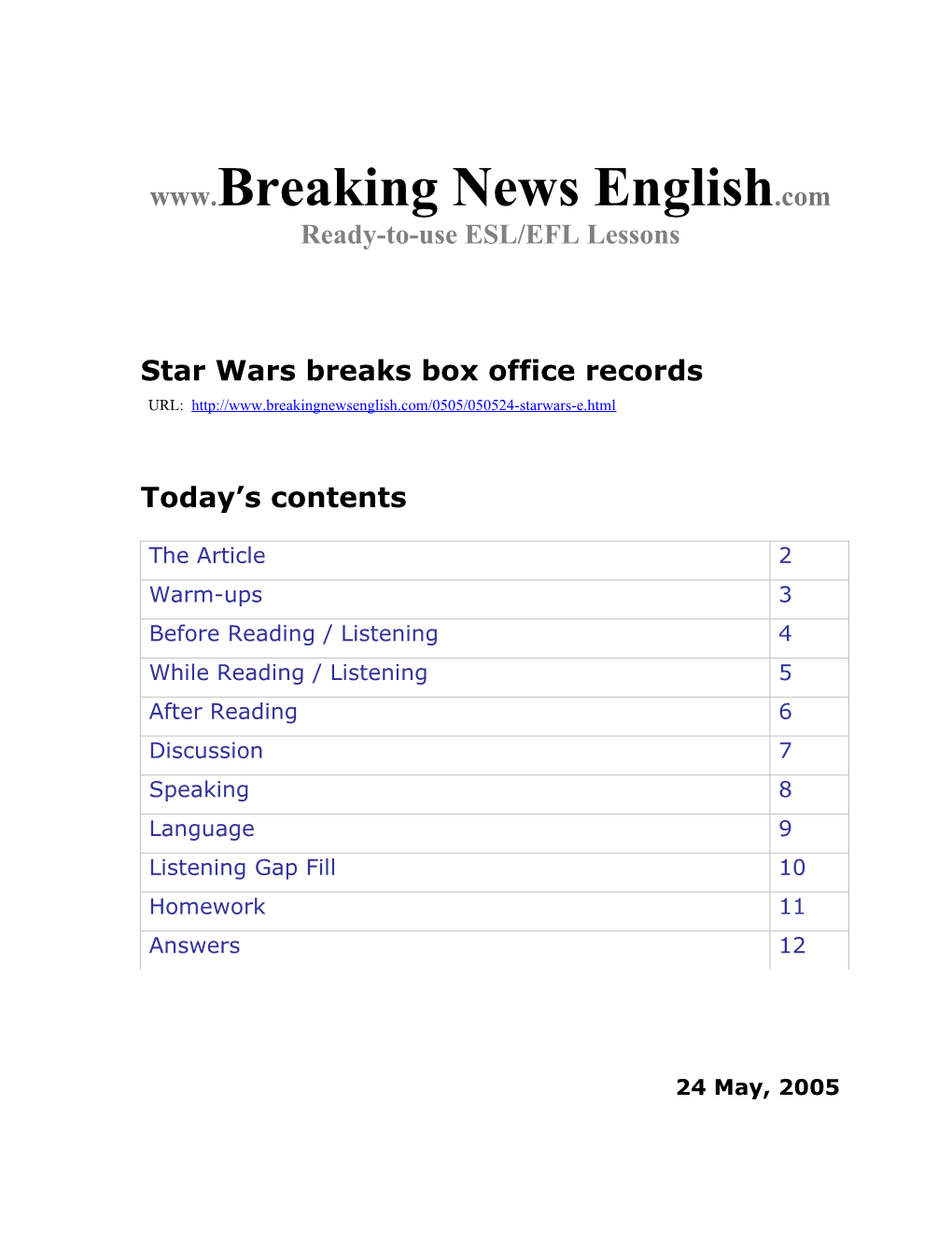 Star Wars Breaks Box Office Records