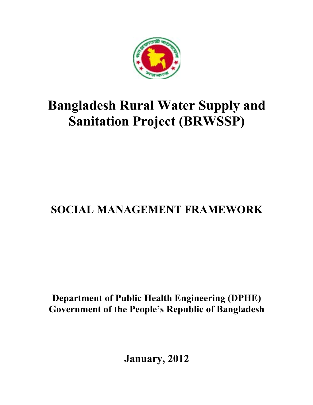 Bangladesh Rural Water Supply and Sanitation Project (BRWSSP)
