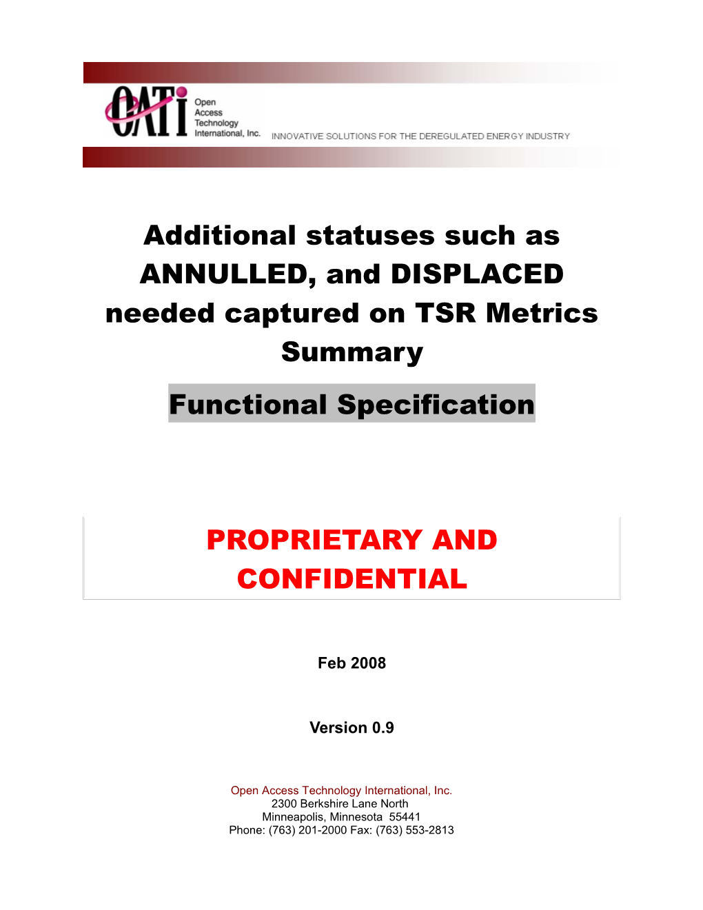 OATI Tariff Administration Servicespage 1 of 8