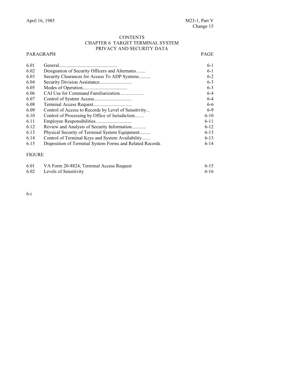 Chapter 6 Target Terminal System