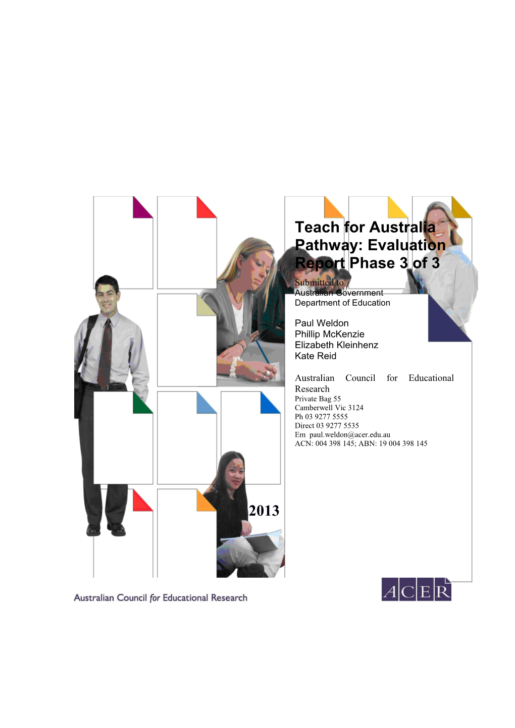 Teach for Australia Pathway: Evaluation Report Phase 3 of 3
